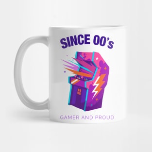 Since 2000s Gamer and Proud - Gamer gift - Retro Videogame Mug